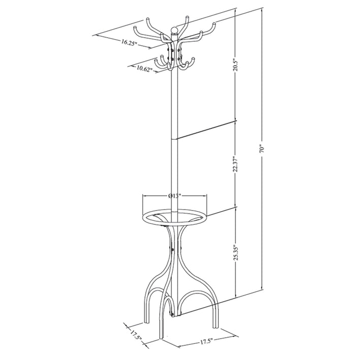 Kiefer Coat Rack - Furniture World