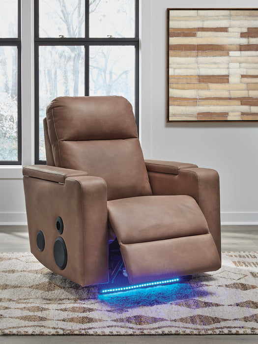 Lorrenton Power Glider Recliner with Audio System - Furniture World
