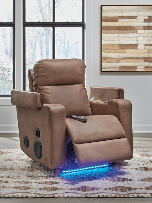Lorrenton Power Glider Recliner with Audio System - Furniture World
