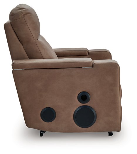 Lorrenton Power Glider Recliner with Audio System - Furniture World