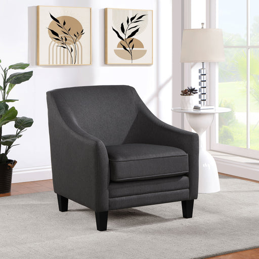 Liam Upholstered Sloped Arm Accent Club Chair - Furniture World