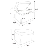 Winter Storage Ottoman