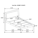 Felicity Panel Bed with LED Lighting