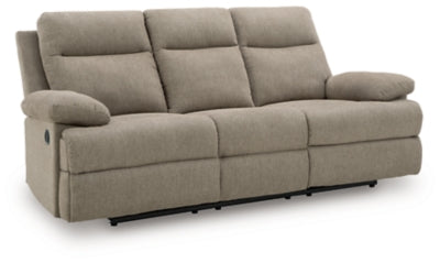 Side-Swipe Reclining Sofa with Drop Down Table - Furniture World