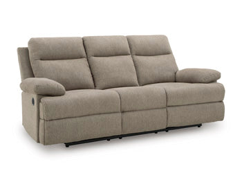 Side-Swipe Reclining Sofa with Drop Down Table - Furniture World