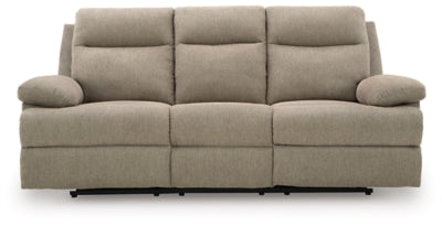 Side-Swipe Reclining Sofa with Drop Down Table - Furniture World