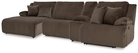 Top Tier Reclining Sectional with Chaise - Furniture World