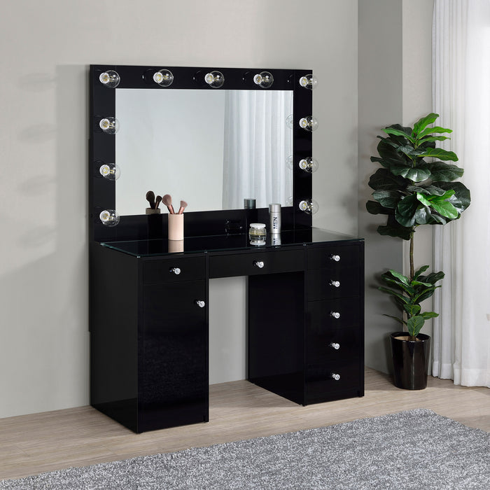 Acena Makeup Vanity Table with LED Mirror
