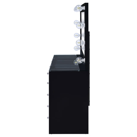 Acena Makeup Vanity Table with LED Mirror - Furniture World