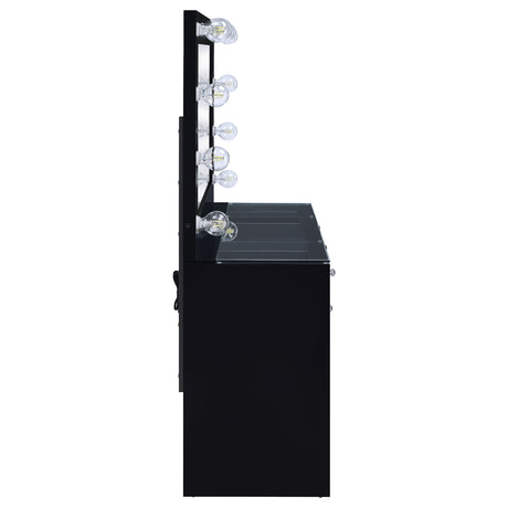 Acena Makeup Vanity Table with LED Mirror - Furniture World