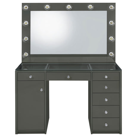 Acena Makeup Vanity Table with LED Mirror - Furniture World