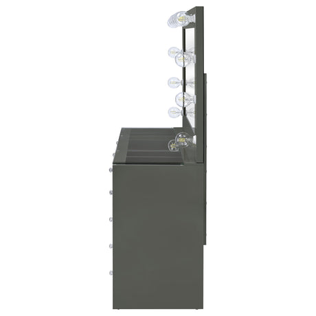 Acena Makeup Vanity Table with LED Mirror - Furniture World