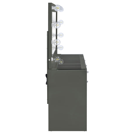Acena Makeup Vanity Table with LED Mirror - Furniture World