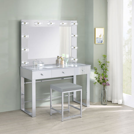 Umbridge Makeup Vanity Table with LED Mirror - Furniture World