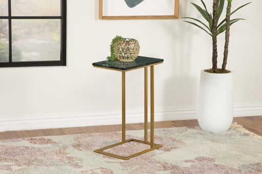 Vicente Accent Table with Marble Top Grey - Furniture World