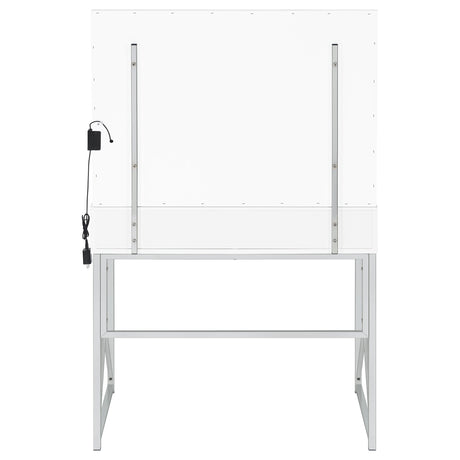 Eliza Makeup Vanity Table with LED Mirror and Stool - Furniture World