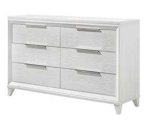 Crown Mark Furniture Cressida 6 Drawer Dresser in White image
