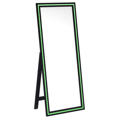 Windrose Standing Mirror with LED Lighting - Furniture World