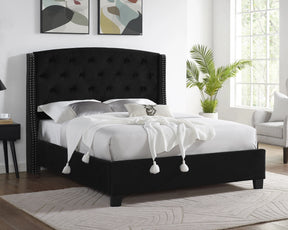 EVA King Bed Black Velvet image
