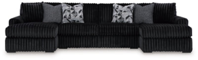 Midnight-Madness Sectional with Chaise - Furniture World