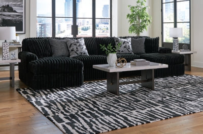 Midnight-Madness Sectional with Chaise - Furniture World
