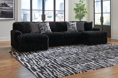 Midnight-Madness Sectional with Chaise - Furniture World