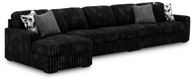 Midnight-Madness Sectional with Chaise - Furniture World
