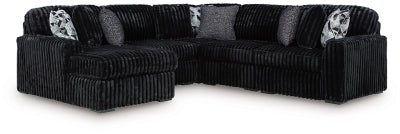 Midnight-Madness Sectional with Chaise - Furniture World
