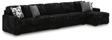 Midnight-Madness Sectional with Chaise