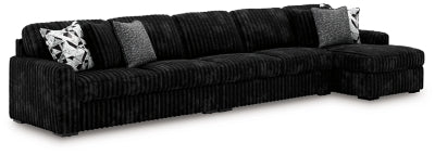 Midnight-Madness Sectional with Chaise - Furniture World