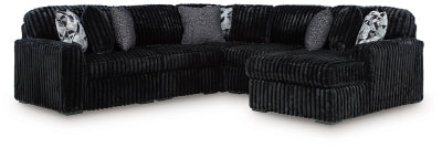Midnight-Madness Sectional with Chaise - Furniture World