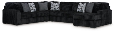 Midnight-Madness Sectional with Chaise - Furniture World