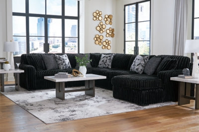 Midnight-Madness Sectional with Chaise - Furniture World