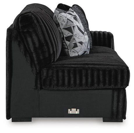 Midnight-Madness Sectional with Chaise - Furniture World