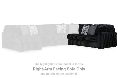 Midnight-Madness Sectional with Chaise - Furniture World