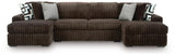 Midnight-Madness Sectional with Chaise