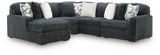 Midnight-Madness Sectional with Chaise