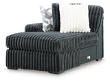 Midnight-Madness Sectional with Chaise