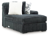 Midnight-Madness Sectional with Chaise