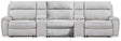 Social Pointe Reclining Sectional with Storage Consoles - Furniture World