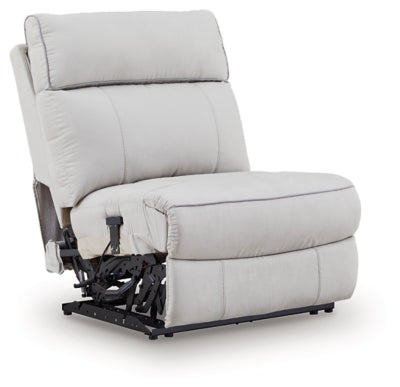 Social Pointe Reclining Sectional with Storage Consoles - Furniture World