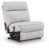 Social Pointe Reclining Sectional with Storage Consoles - Furniture World
