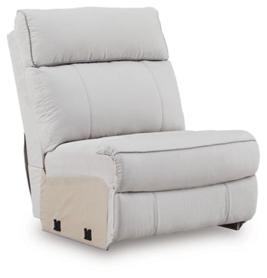 Social Pointe Reclining Sectional with Storage Consoles - Furniture World