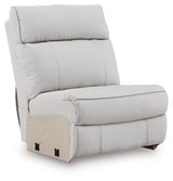 Social Pointe Reclining Sectional with Storage Consoles - Furniture World