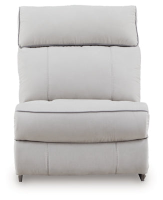 Social Pointe Reclining Sectional with Storage Consoles - Furniture World