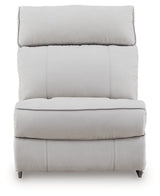 Social Pointe Reclining Sectional with Storage Consoles - Furniture World