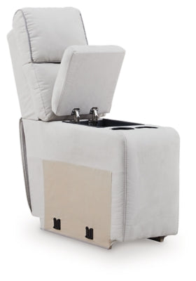 Social Pointe Reclining Sectional with Storage Consoles - Furniture World