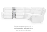 Social Pointe Reclining Sectional with Storage Consoles - Furniture World
