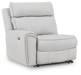 Social Pointe Reclining Sectional with Storage Consoles - Furniture World