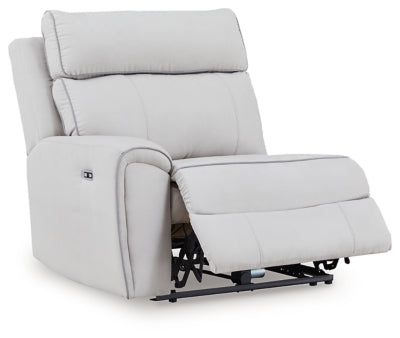 Social Pointe Reclining Sectional with Storage Consoles - Furniture World